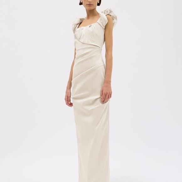 Rachel Gilbert Kalina Gown Size 6 Ivory Evening Gown - Picture 2 of 5